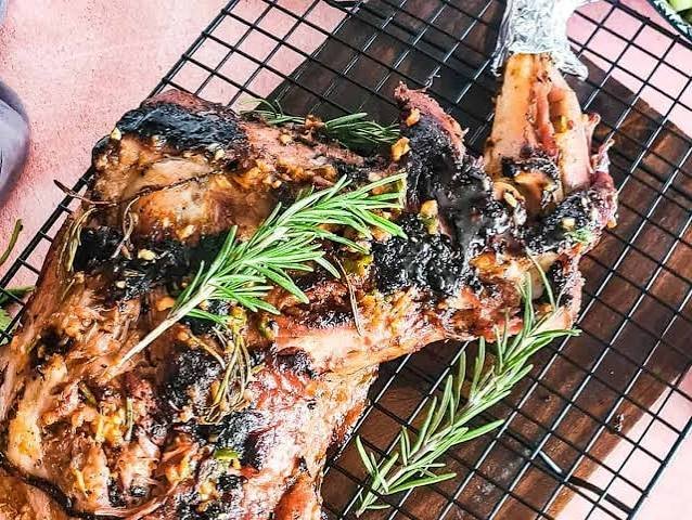 Organic Mbuzi Grill prepared by Lamar's Grill & Catering